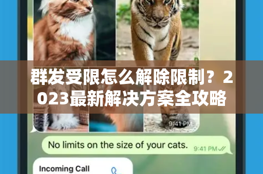 群发受限怎么解除限制？2023最新解决方案全攻略